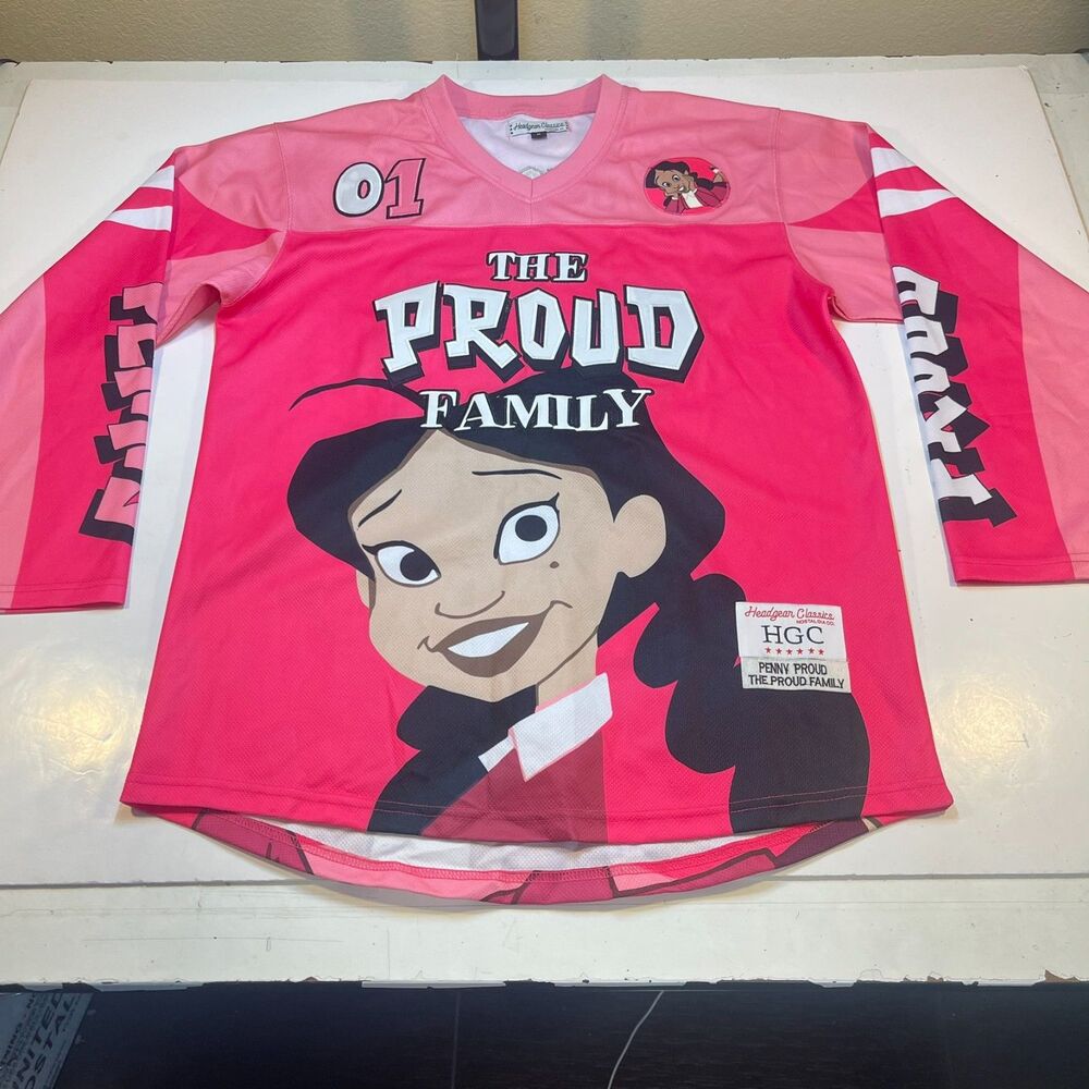 The Proud Family Penny Hockey Jersey Sz Mens M Headgear Classics